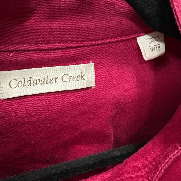 Vintage Coldwater Creek Deep Fuchsia Blazer with Oversized Buttons size 18 - Picture 7 of 8